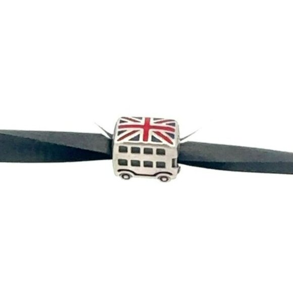 Pandora Jewelry - Authentic Pandora Union Jack London Bus Tour UK Sterling Silver Charm Bead! 68